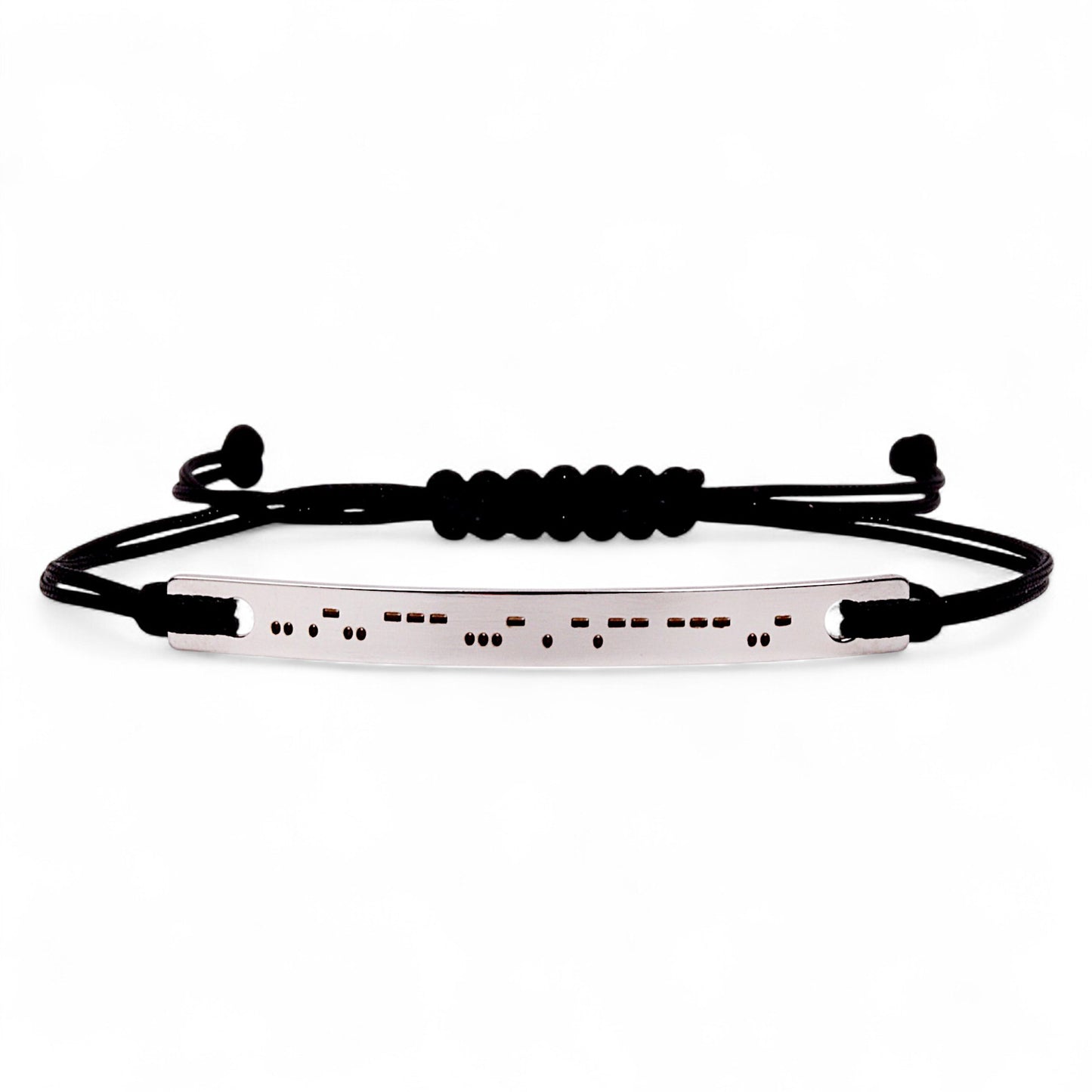 “I Love You” Morse Code Bracelet – Stainless Steel, Waterproof & Hypoallergenic Gift for Couples and Friendships