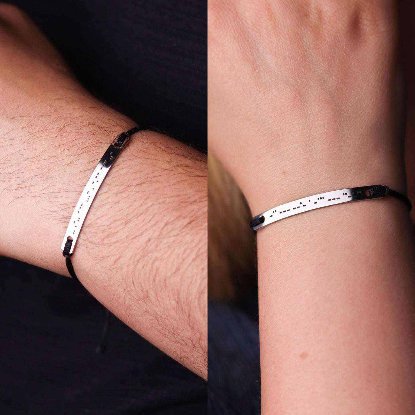 Custom Adjustable Morse Code Bracelet