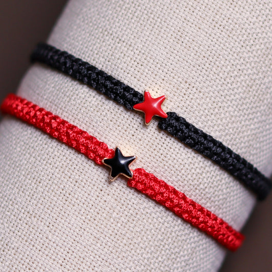 Personalized Colorful Star Beaded Matching Bracelets