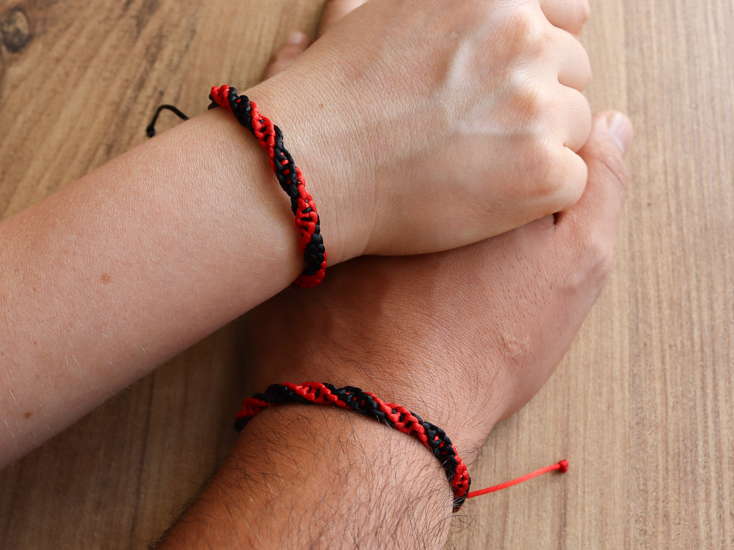 Twisted Braided Couples and Friendships Bracelets Set